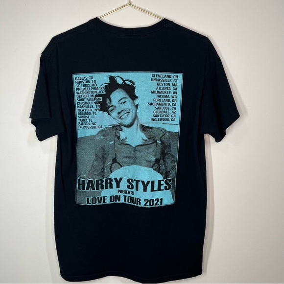 Harry Styles Love On Tour 2021 Graphic T Shirt Medium - Picture 3 of 9